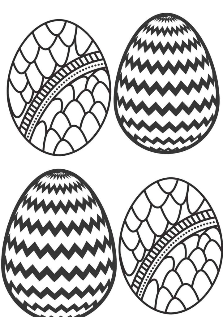 Easter colouring pages 
