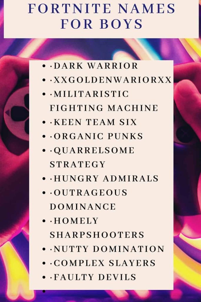 100+ Cool and Unique Sweaty Fortnite names