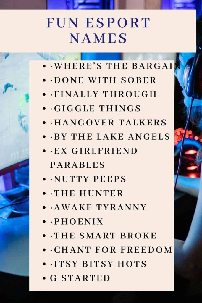 100+ Unique & Cool Esport Team Names