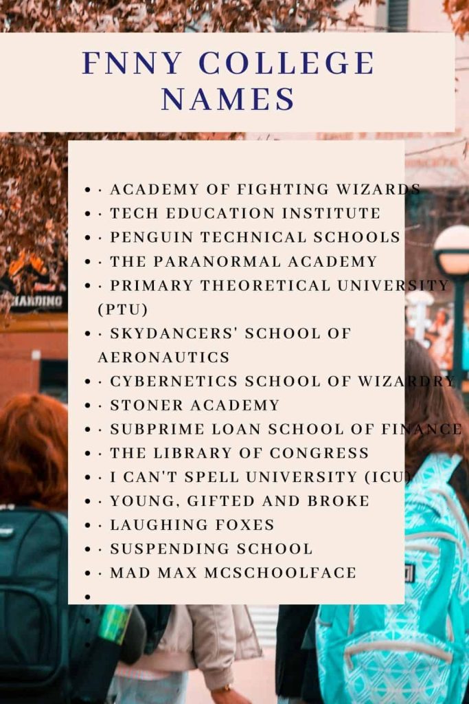 70+ Clever & Unique College Name Ideas