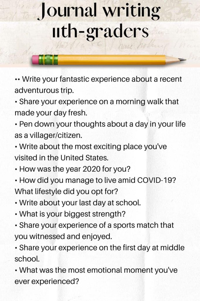 11th grade writing prompts