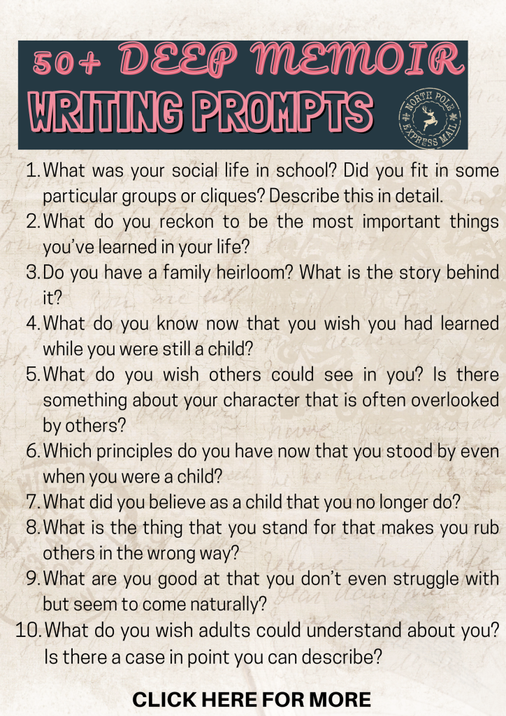 memoir writing prompts